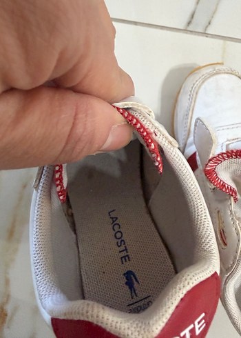 LacosteRenkli Baskılı Erkek Çocuk Spor Ayakkabı - Görsel 6