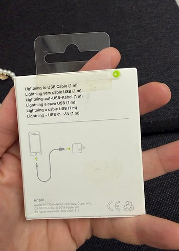 1APPLE 1 Metre Lightning - USB Şarj Kablosu - Görsel 2