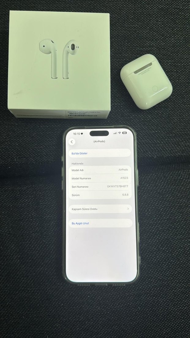 APPLE Airpods 1. Nesil Kablosuz Beyaz Kulaklık ve Şarj Kutusu - Görsel 2