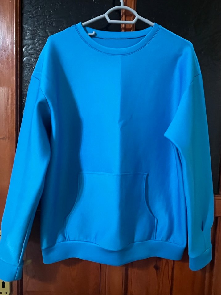 Mavi Elastik Bel Kadın Spor Pantolonu - Görsel 2