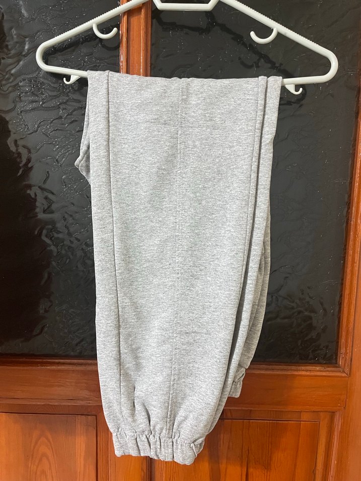 Gri Nakışlı Kadın Eşofman Altı - Görsel 2