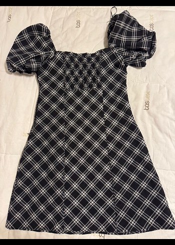 H&M ekoseli elbise - Görsel 2