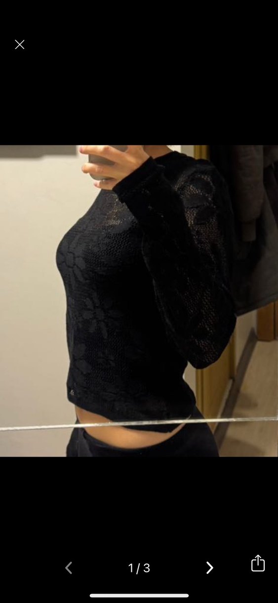 Koton çiçek dantelli Bluz - Görsel 2