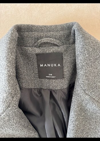 Manuka gri blazer kaban - Görsel 3