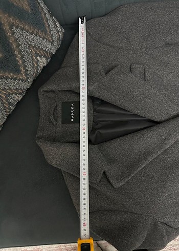 Manuka gri blazer kaban - Görsel 6
