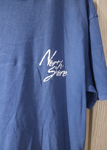 L ve XL bedene uyumlu Erkek Mavi  Kısa Kollu Tişört - Görsel 2