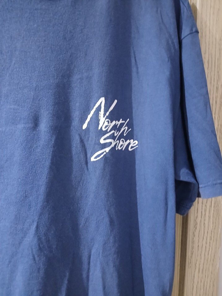 L ve XL bedene uyumlu Erkek Mavi  Kısa Kollu Tişört - Görsel 2