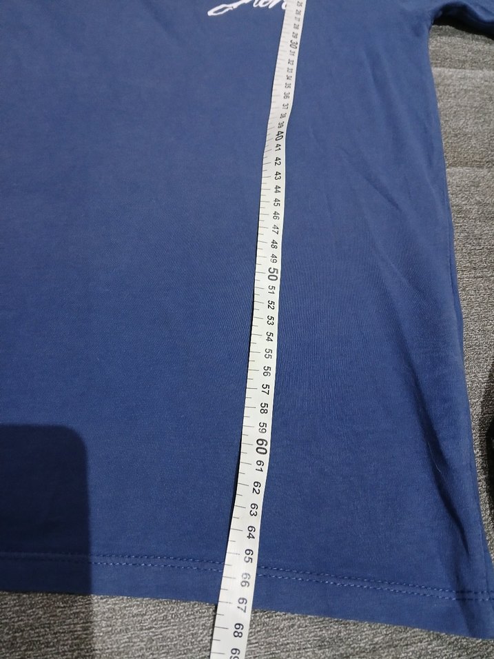 L ve XL bedene uyumlu Erkek Mavi  Kısa Kollu Tişört - Görsel 4