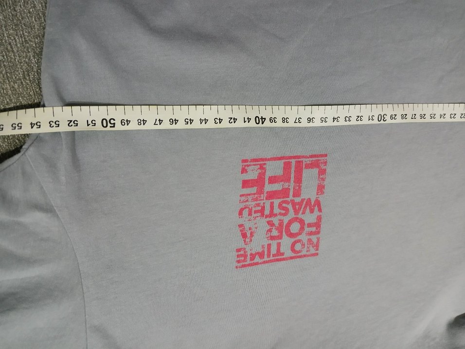 L bedene uyumlu Gri Baskılı Erkek Kısa Kollu Tişört - Görsel 4