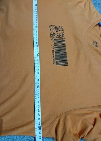 M bedene uyumlu Turuncu Baskılı tişort - Görsel 4