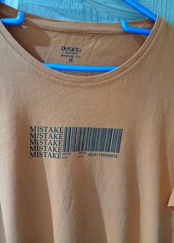 M bedene uyumlu Turuncu Baskılı tişort - Görsel 2