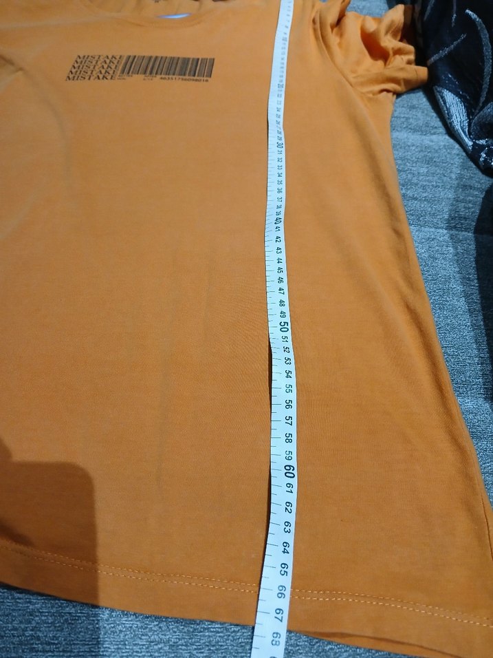 M bedene uyumlu Turuncu Baskılı tişort - Görsel 3