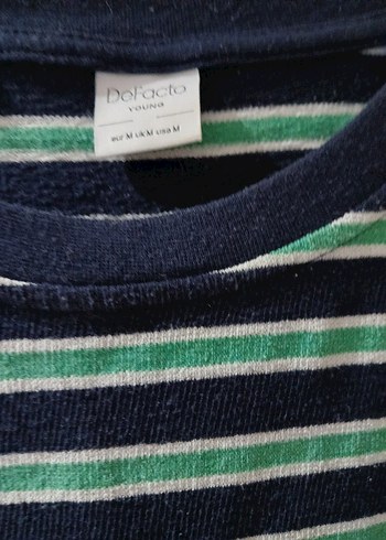 M ve L bedene uyumlu Erkek  Çizgili Tişört - Görsel 3