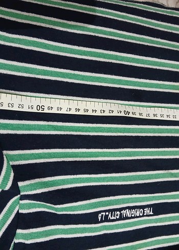 M ve L bedene uyumlu Erkek  Çizgili Tişört - Görsel 4