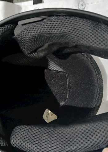 Beyaz Baskılı Biker Kask - Görsel 5