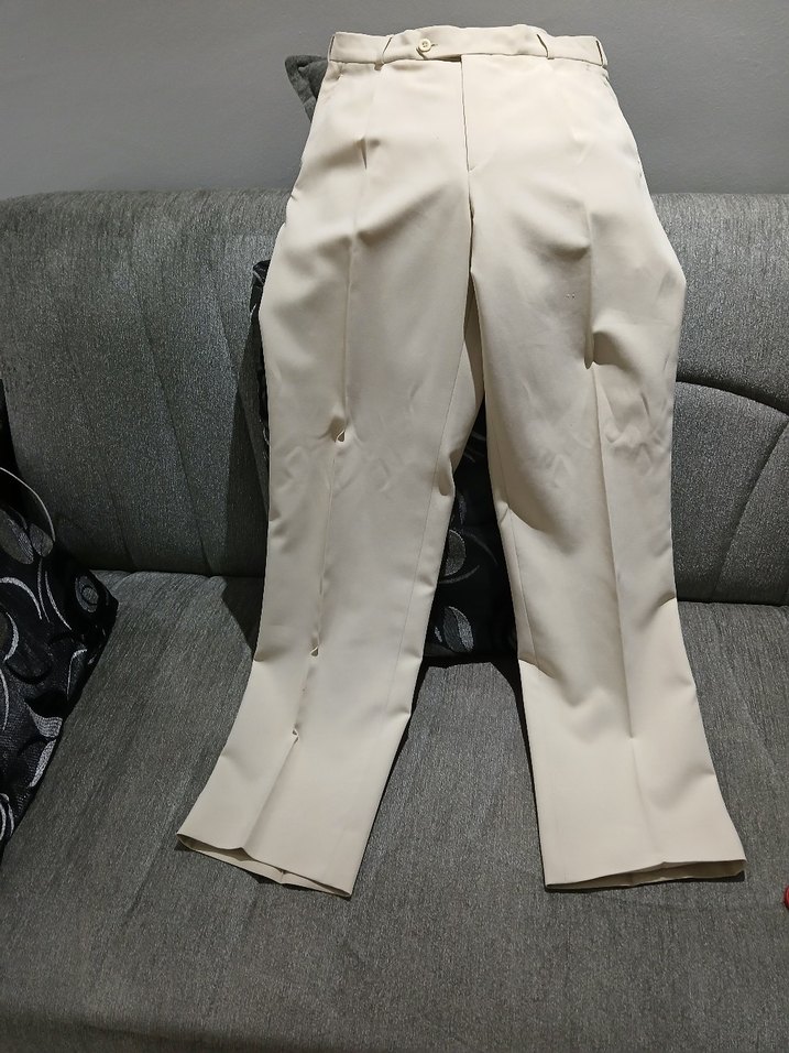 40 beden.Bej erkek Kumaş Pantolon - Görsel 2