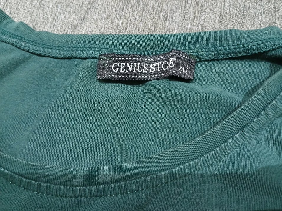 Xl bedene uyumludur. Yeşil Baskılı Erkek Tişört - Görsel 3