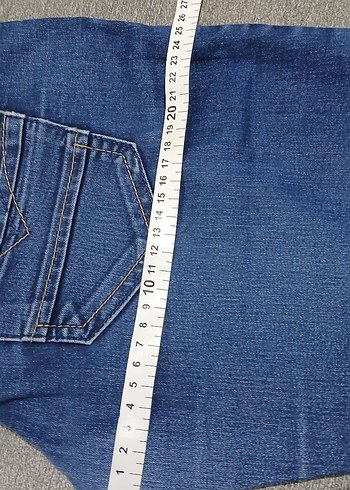 28 bedene uyumlu.Kadın MaviDar Kesim Jean - Görsel 6