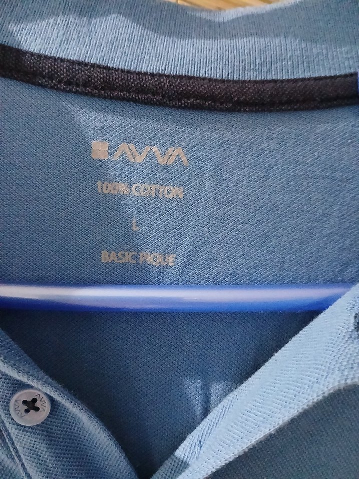 L ve XL bedene uyumlu Erkek Mavi Kısa Kollu Polo Tişört - Görsel 3