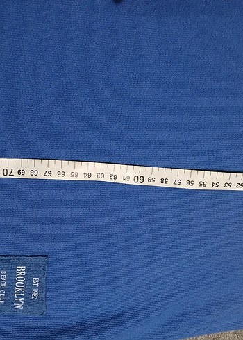 L ve XL bedene uyumlu. Mavi Erkek  Tişört, bol kesim - Görsel 4