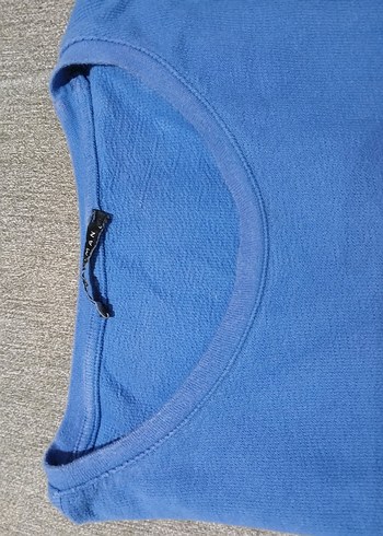 L ve XL bedene uyumlu. Mavi Erkek  Tişört, bol kesim - Görsel 6