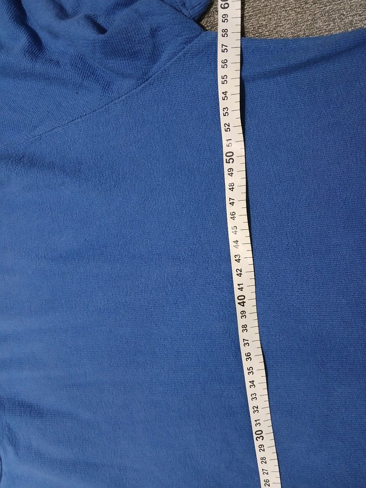 L ve XL bedene uyumlu. Mavi Erkek  Tişört, bol kesim - Görsel 5