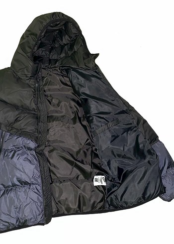 Erkek Siyah Kapüşonlu Şişme Mont - Görsel 5