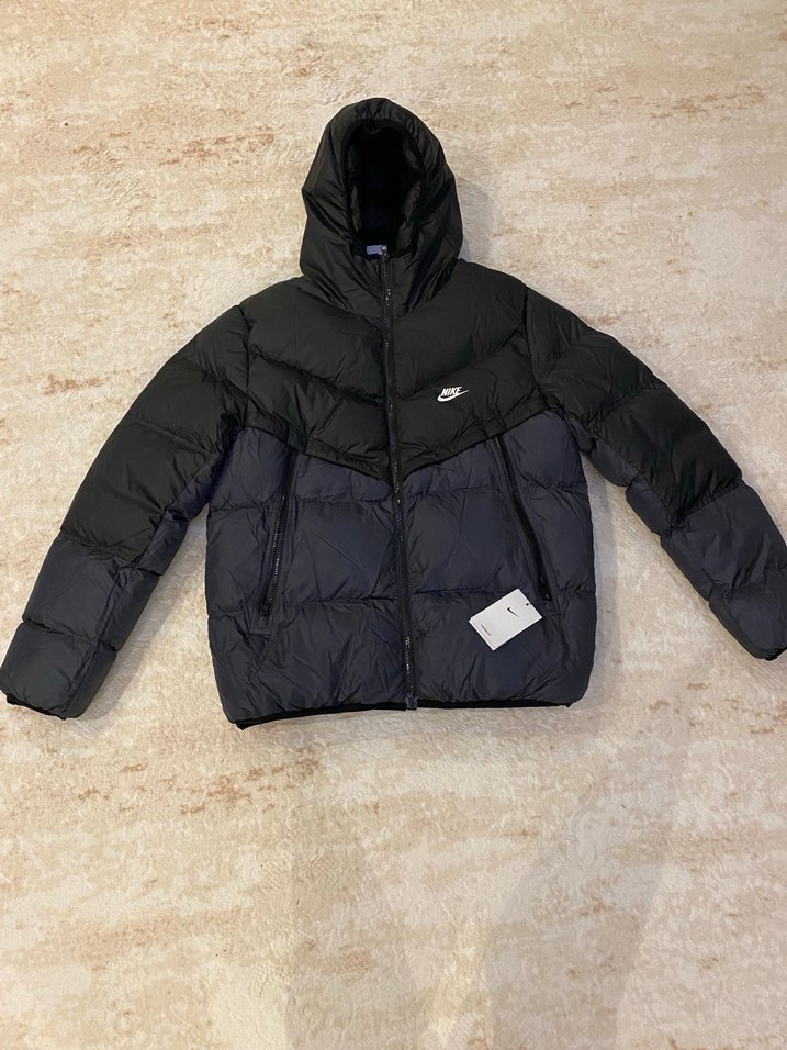 Erkek Siyah Kapüşonlu Şişme Mont - Görsel 3