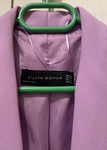 Dilvin Mor Kadın Midi Blazer Ceket
