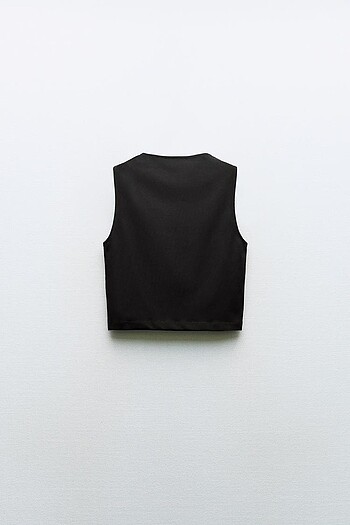 s Beden siyah Renk Zara slimfit crop