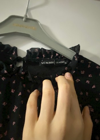 Fırfırlı Siyah Uzun Kadın Elbise - Görsel 3