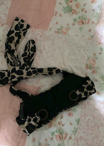 Leopar Desenli Uzun Bohem Sütyen - Görsel 2