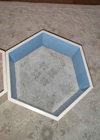 Çok Renkli Altıgen Çocuk Rafı - Görsel 4