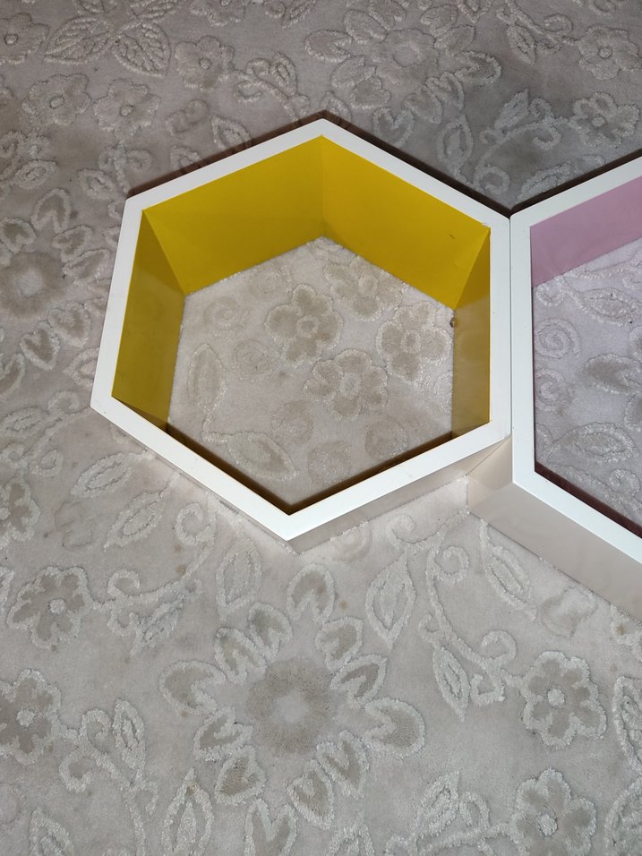 Çok Renkli Altıgen Çocuk Rafı - Görsel 2