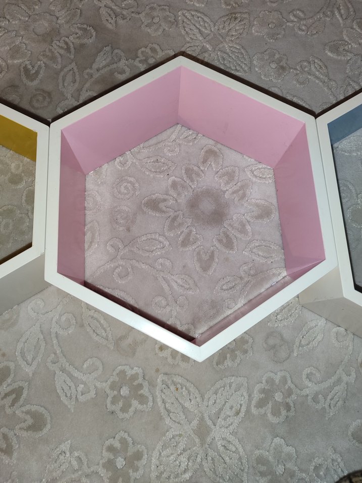 Çok Renkli Altıgen Çocuk Rafı - Görsel 3