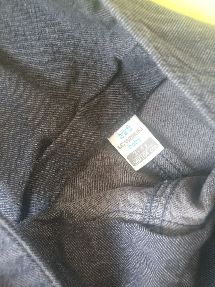 Erkek Çocuk Kot Tulum - Koyu Mavi - Görsel 3