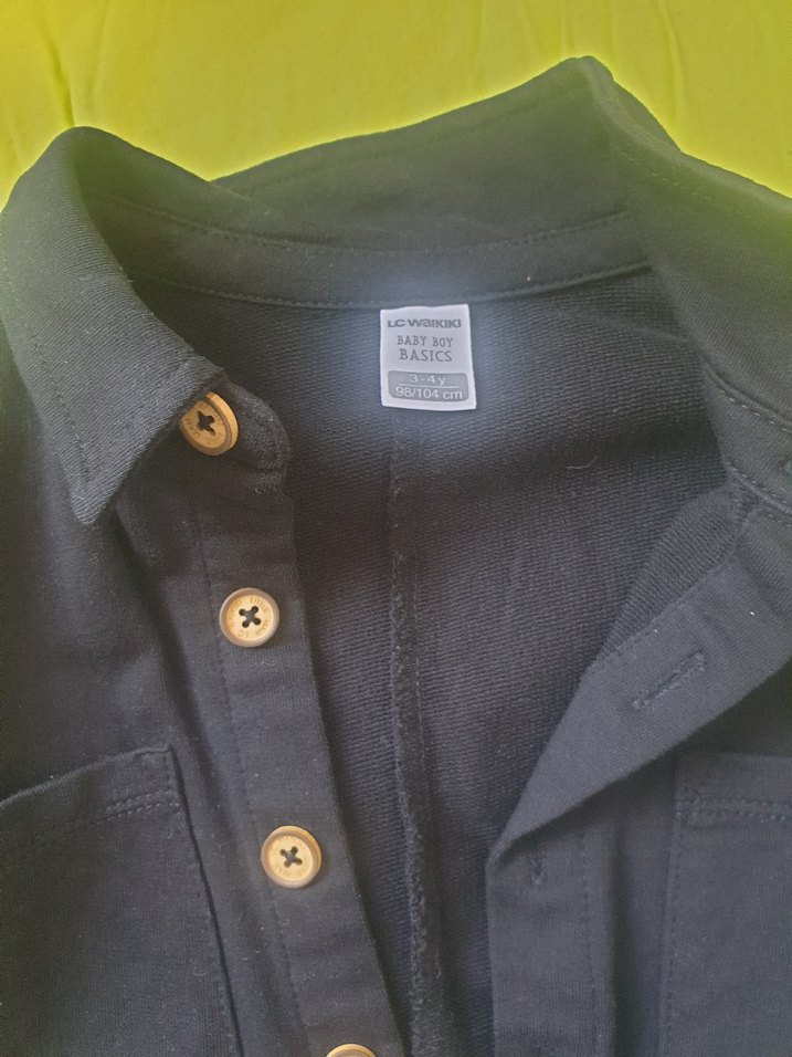 Erkek Çocuk Kot Tulum - Koyu Mavi - Görsel 2