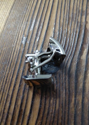 Şık ve Klasik Gümüş Rengi Metal Kol Düğmesi - Özel Kutulu - Görsel 3