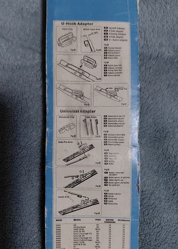 60 cm (24 inç) Ön Cam Sileceği - U-Kanca ve Evrensel Uyumlu - Görsel 5