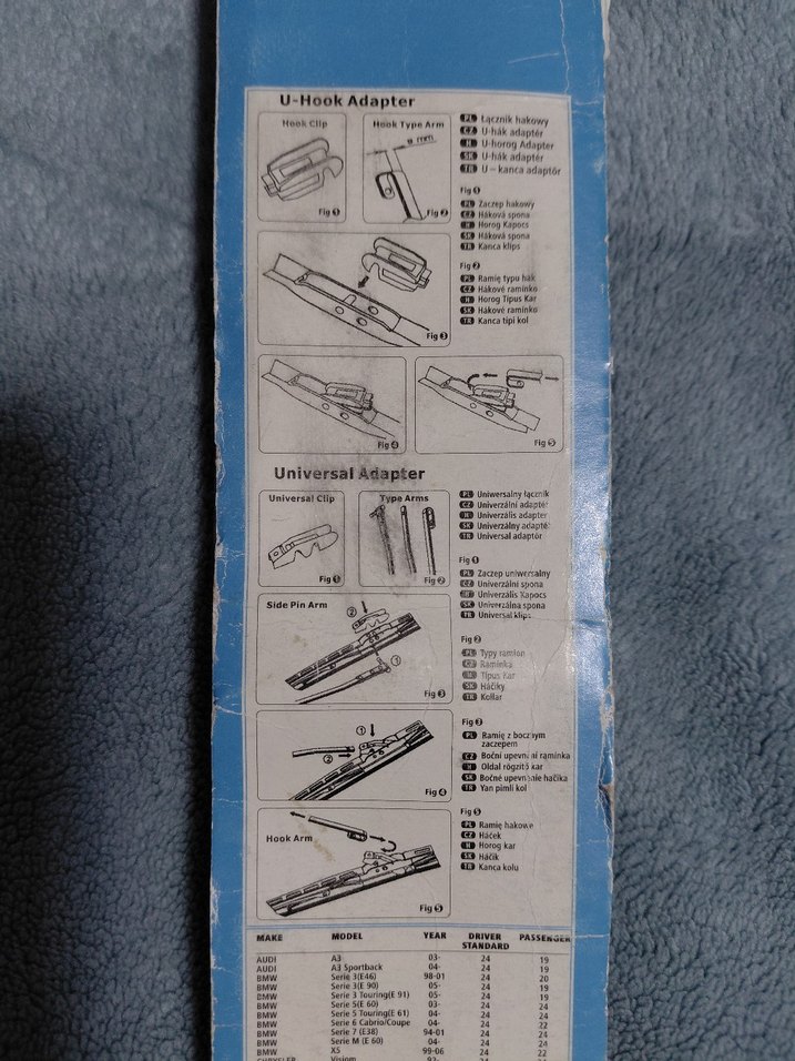 60 cm (24 inç) Ön Cam Sileceği - U-Kanca ve Evrensel Uyumlu - Görsel 5