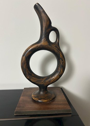 El Yapımı Eskitme Şarap Testisi / Dekoratif Obje - Görsel 2