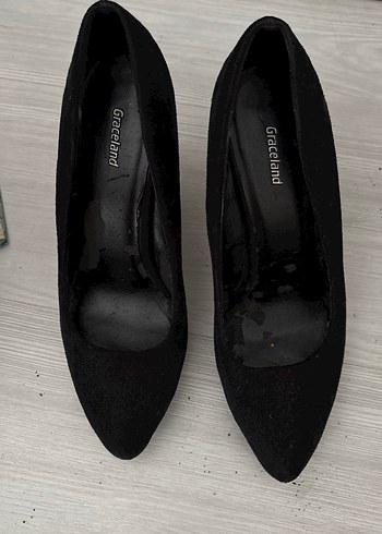 Siyah Stiletto Topuklu Kadın Ayakkabı