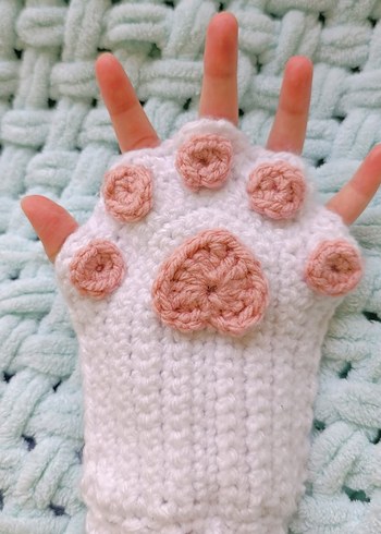 Pati Örgü Eldivenler - Görsel 2