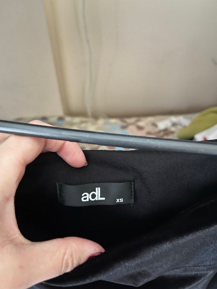 Uzun Kollu Siyah Mini Gotik Elbise - Görsel 2