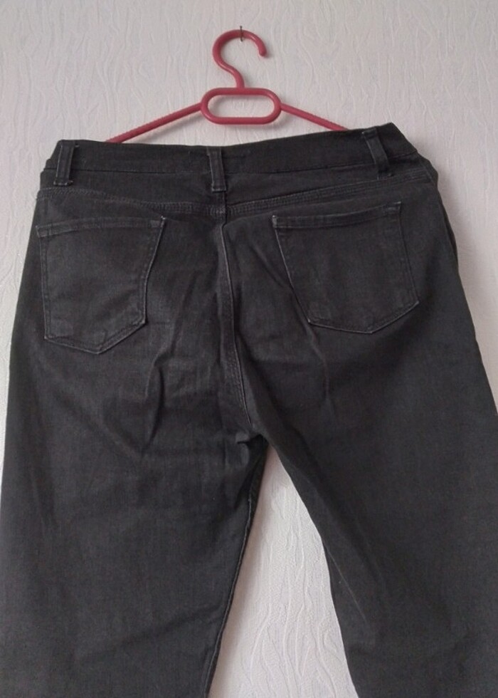 Siyah Kot Jeans - Görsel 3