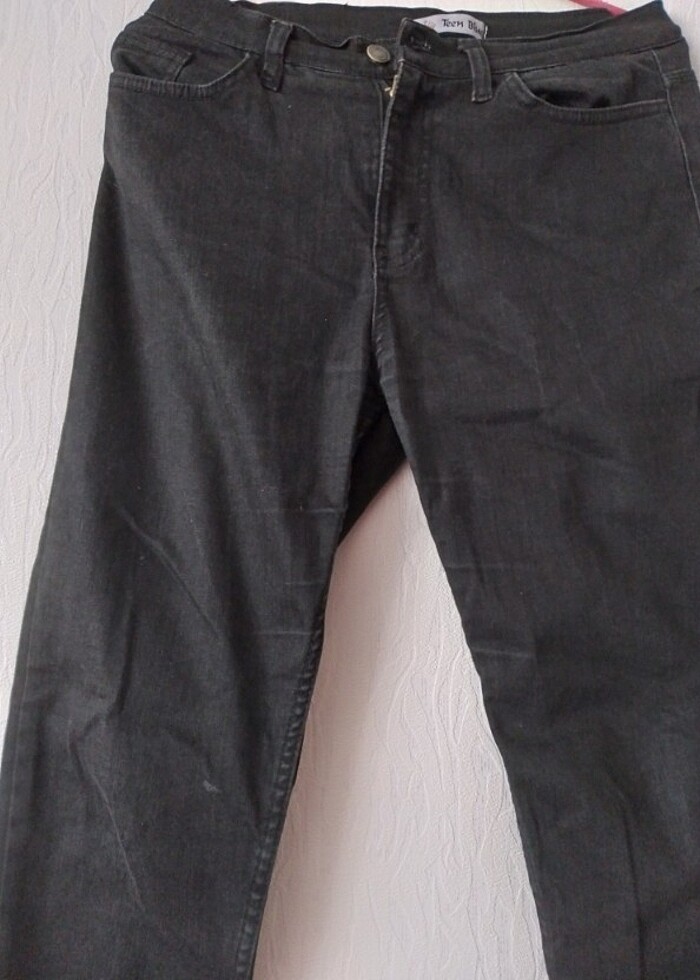 Siyah Kot Jeans - Görsel 4