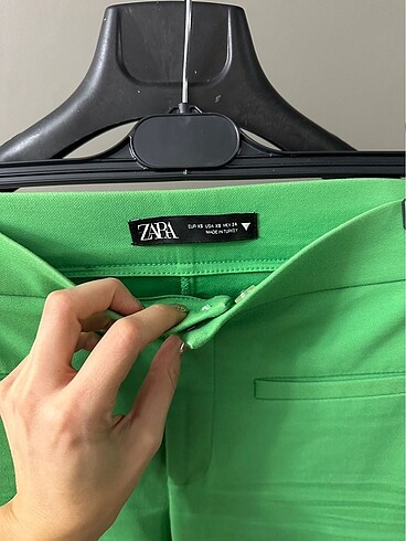 Zara zara pantolon yesil