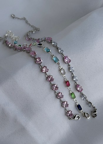 Işıltılı Çok Renkli çelik bileklik - Görsel 2