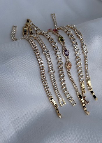 Gold kadın bileklik taşlı - Görsel 3