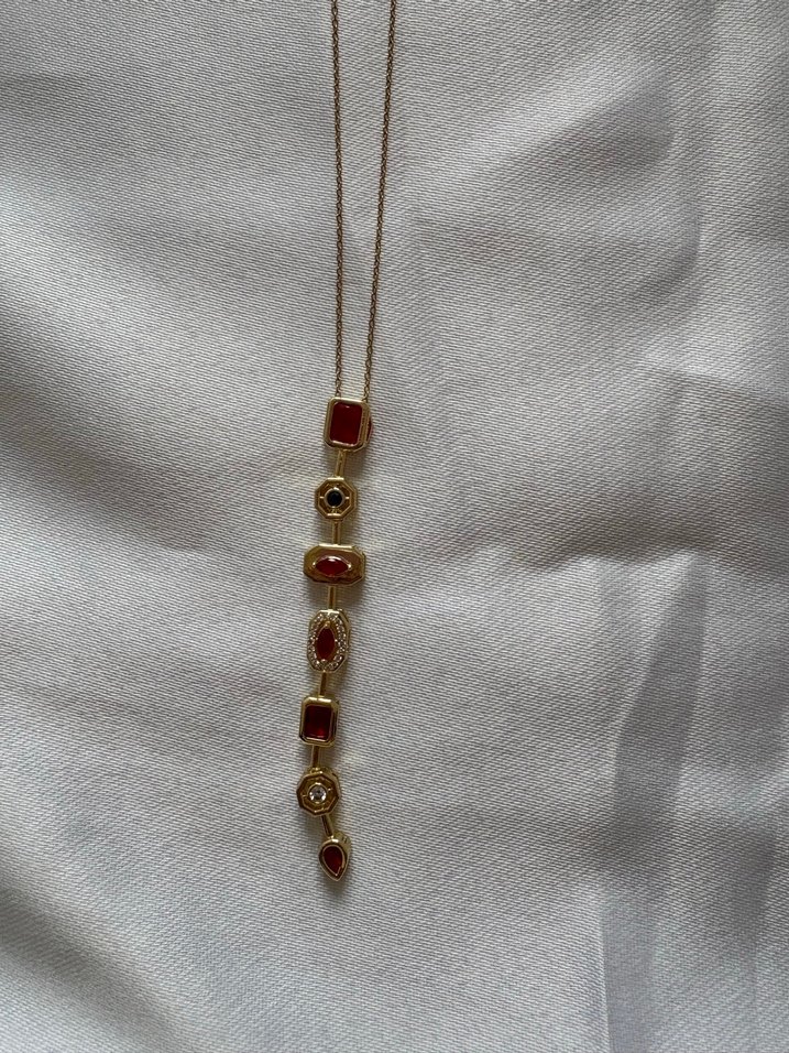 Çelik Y kolye - Görsel 2